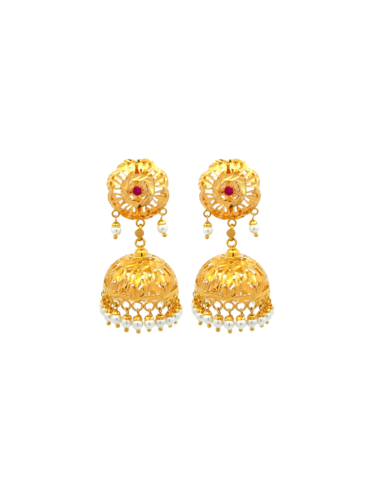 22 KT Yellow Gold Set With Earrings