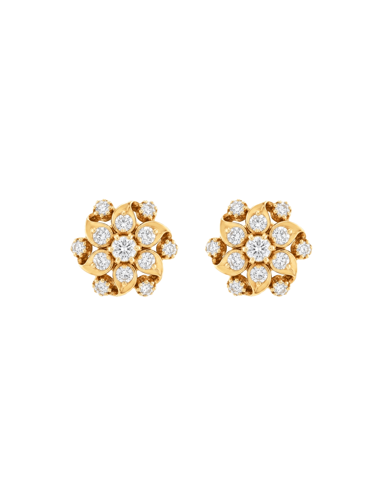 Vihana Bloom Stud Earrings - 18 Karat