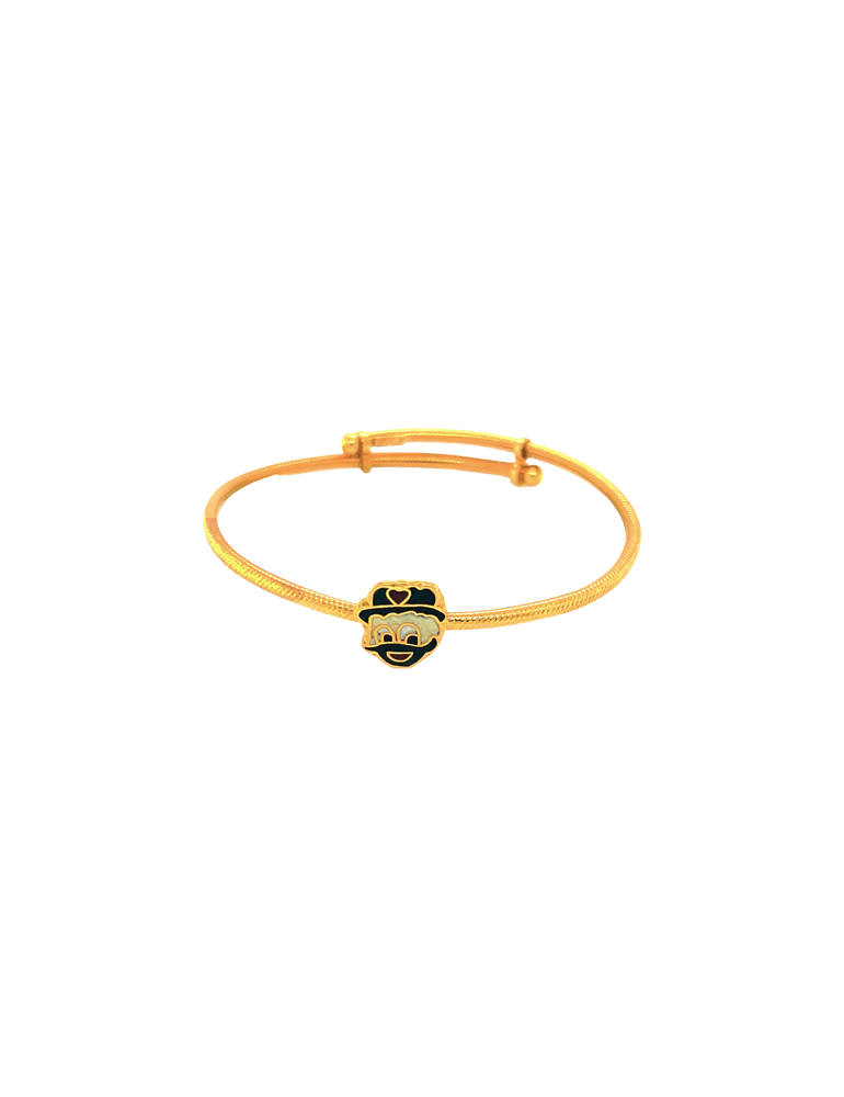 Gold kid's Bangles 22 karat- set of 2