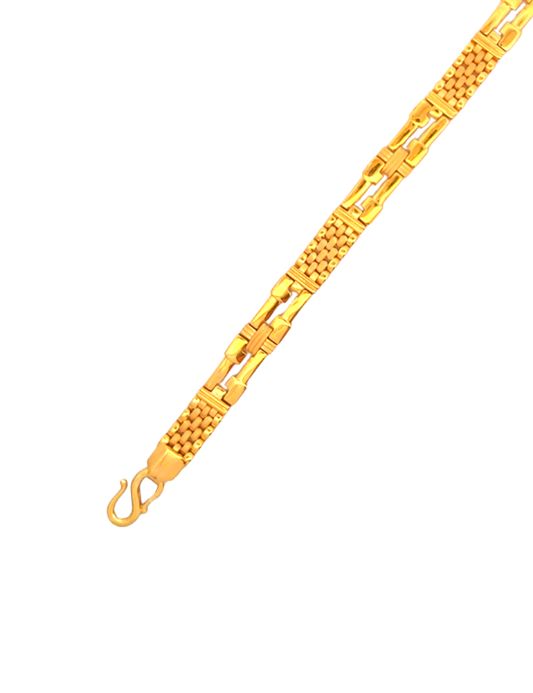 Gold Men's Bracelet - 22 Karat