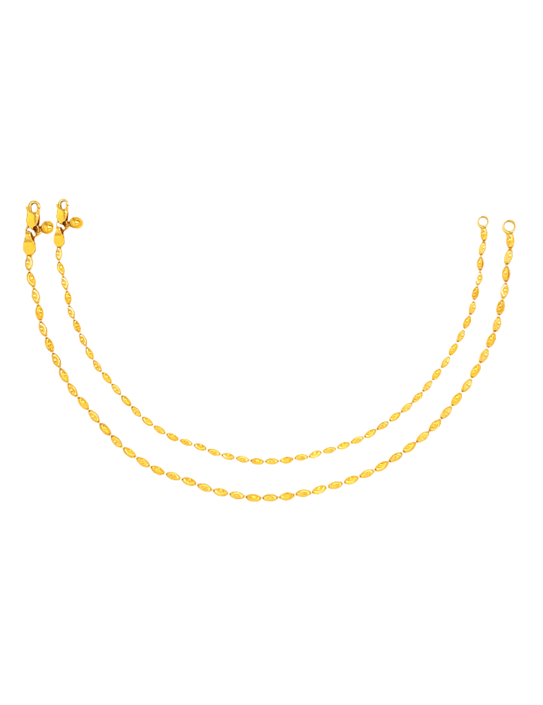 Gold Anklets 22 karat