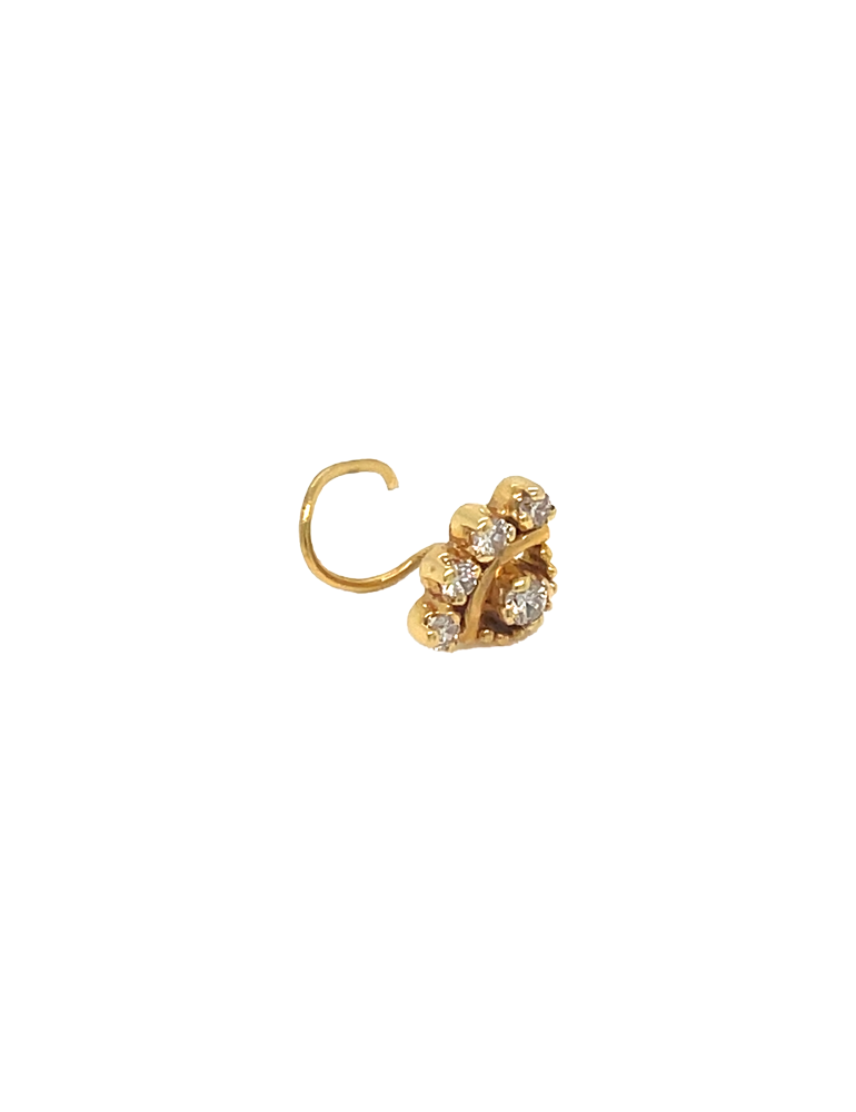 Diamond Nose Pin 18 Karat
