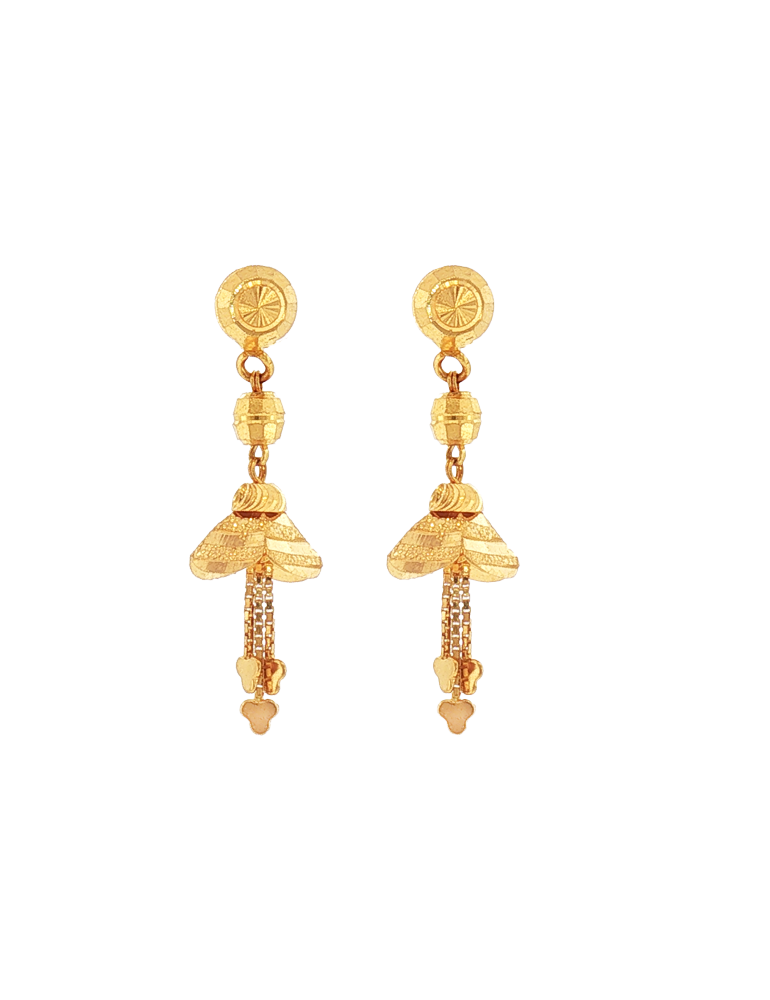 Avira Textured Gold Tassels - 22 Karat
