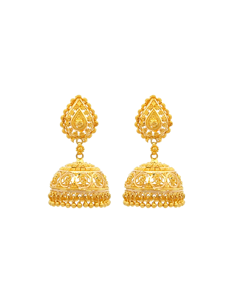 Riwaayat Gold Jhumka - 22 karat