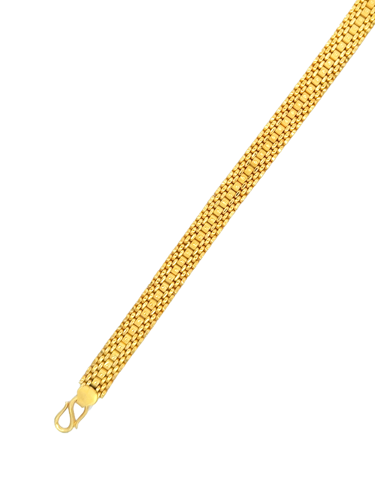 Crownline Mesh Gold Bracelet - 22 Karat