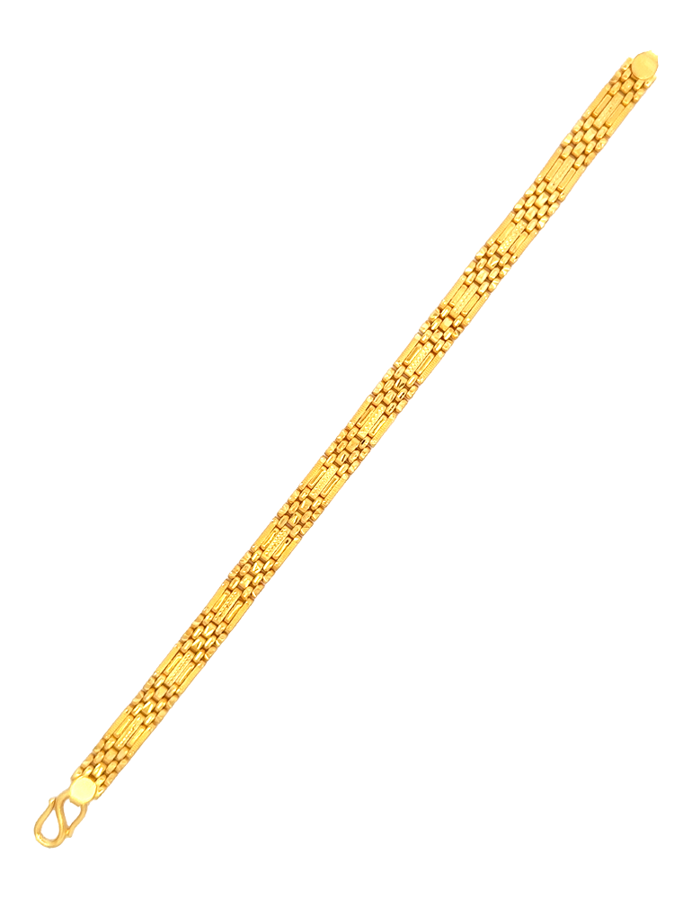 Legacy Weave Gold Bracelet - 22 Karat