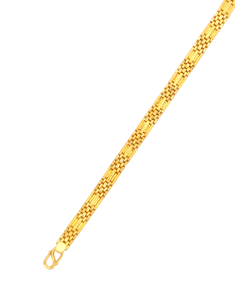 Legacy Weave Gold Bracelet - 22 Karat