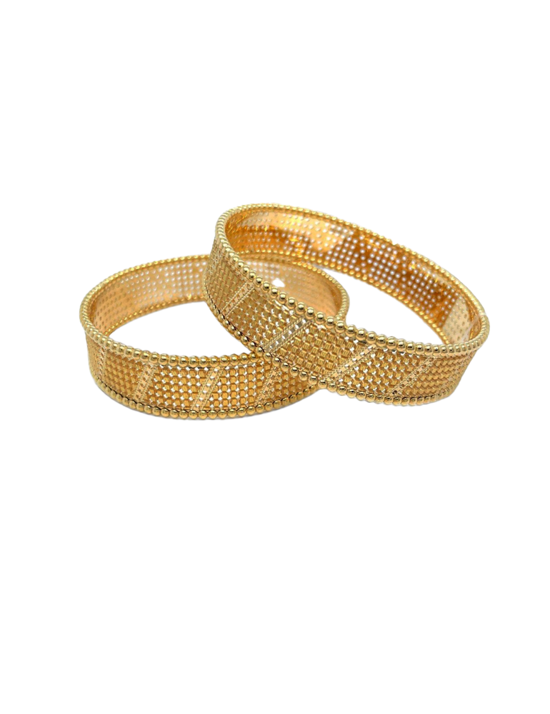 22 Kt Gold Bangles - Set of 2