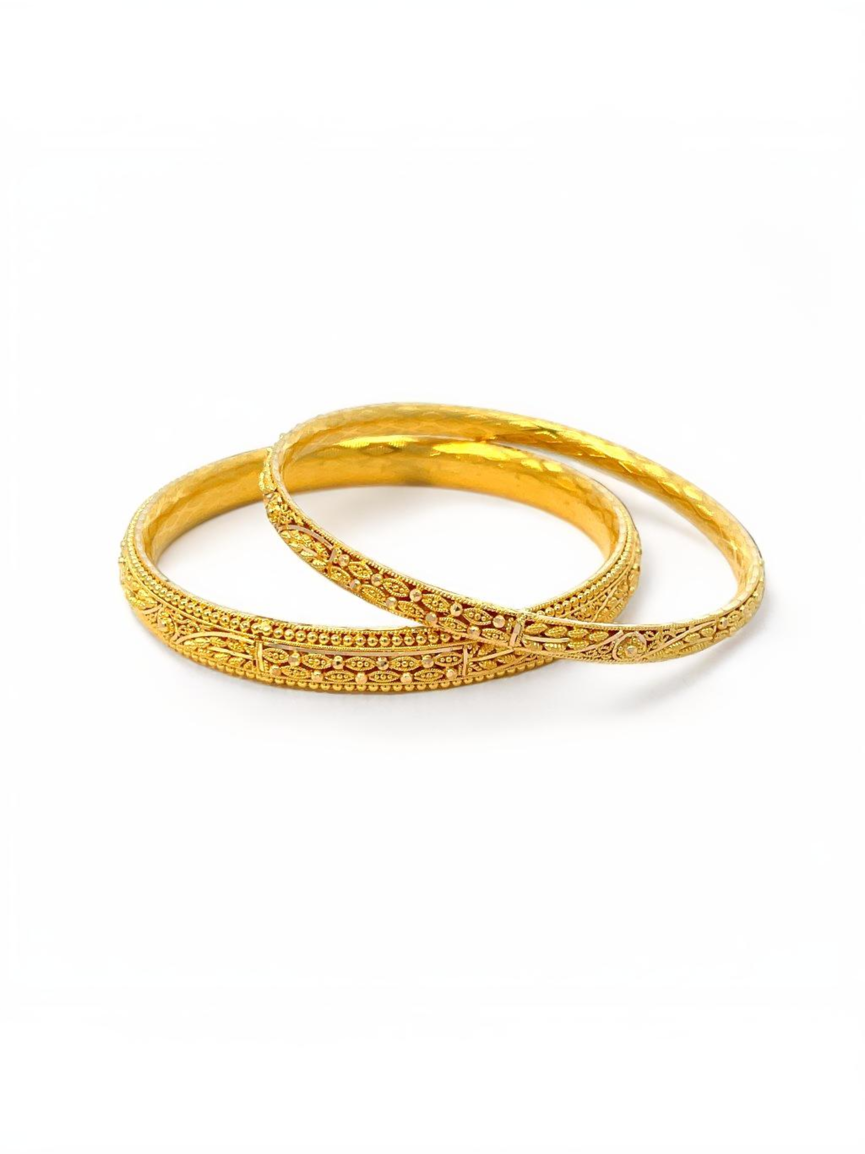 22 Kt Gold Bangles - Set of 6
