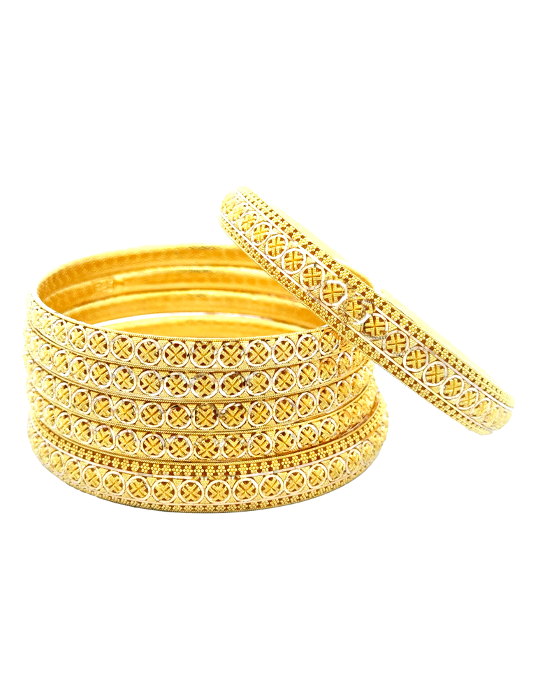 22 Kt Gold Bangles - Set of 4