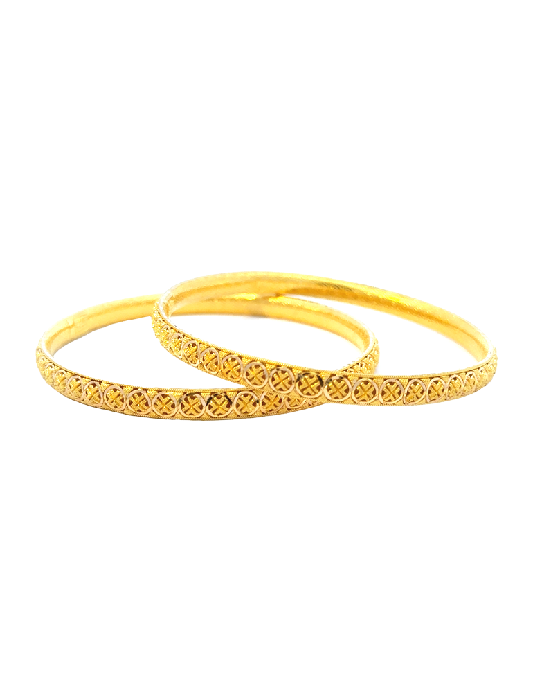 22 Kt Gold Bangles - Set of 4