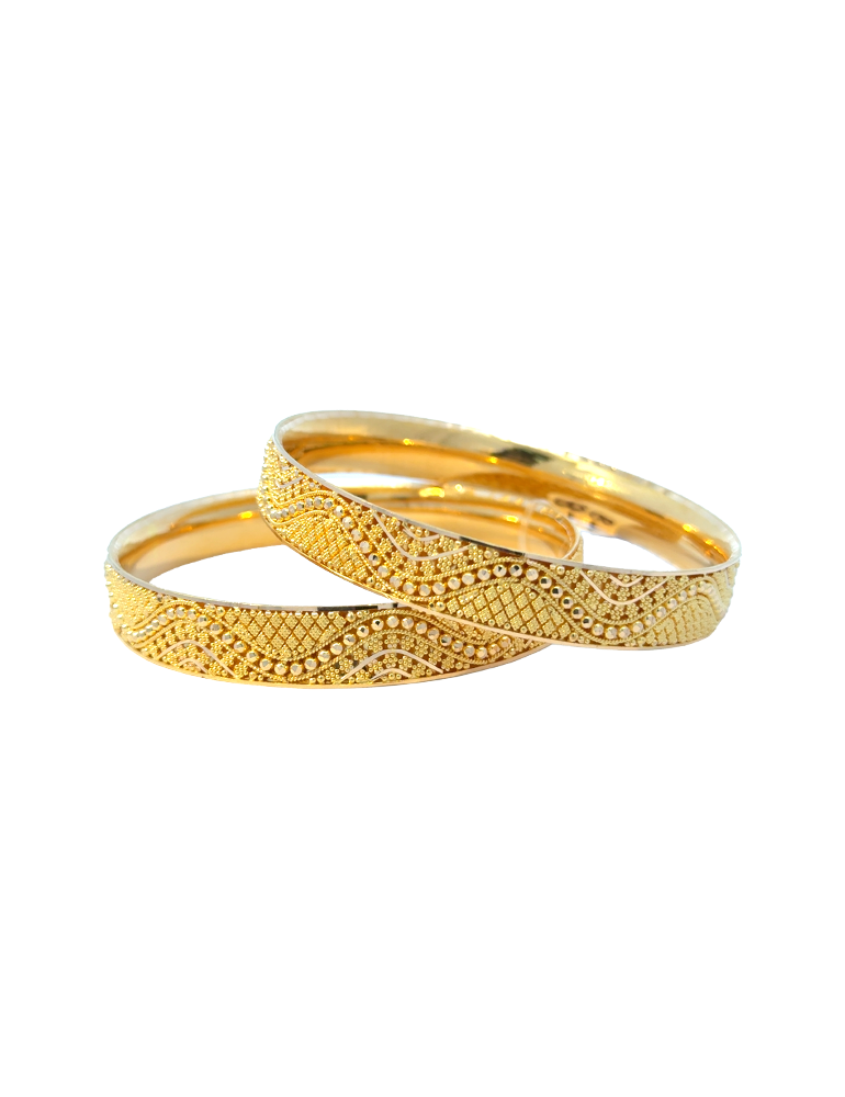 22 Kt Gold Bangles - Set of 6