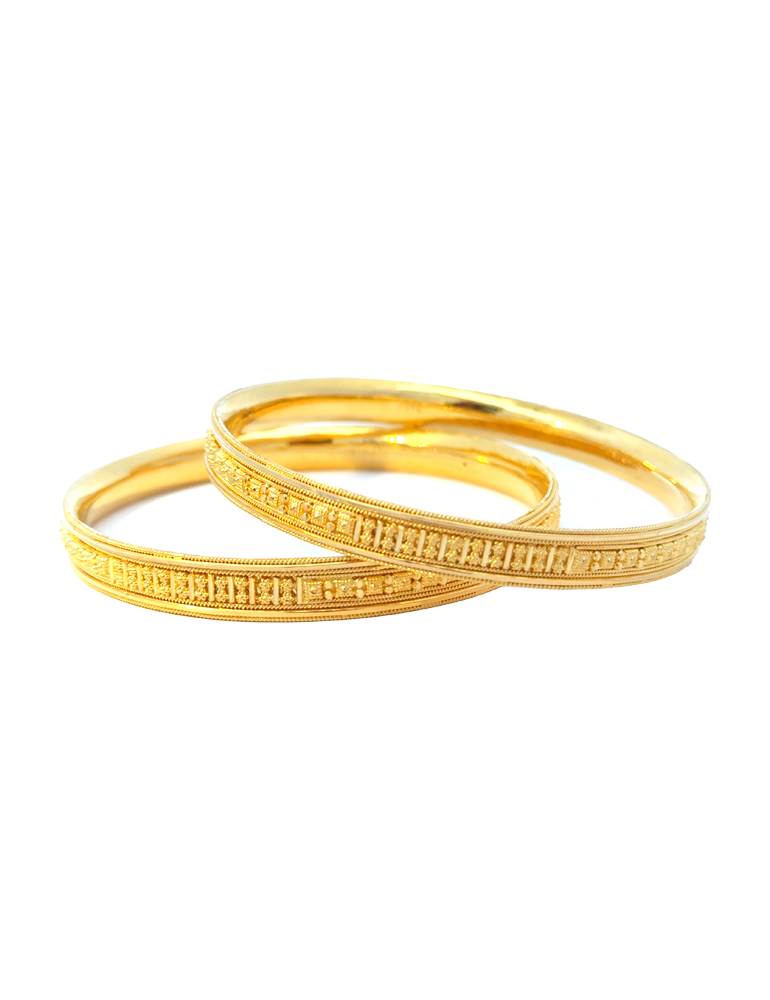22 Kt Gold Bangles - Set of 6
