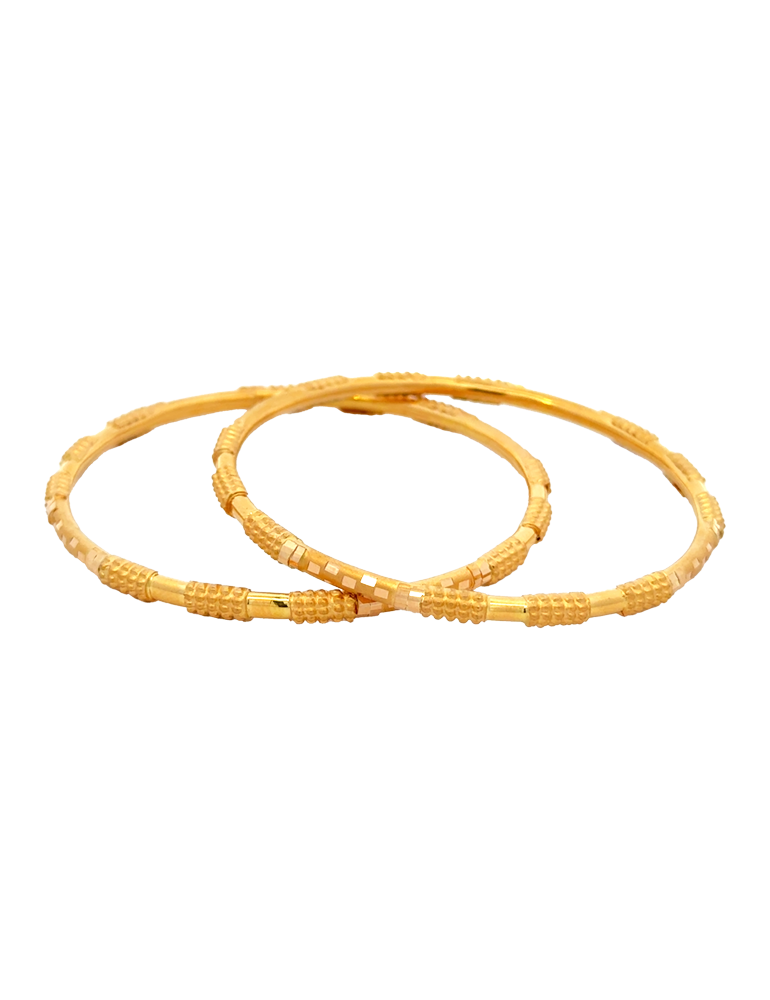 Gold Bangles 22Kt - Set of 4