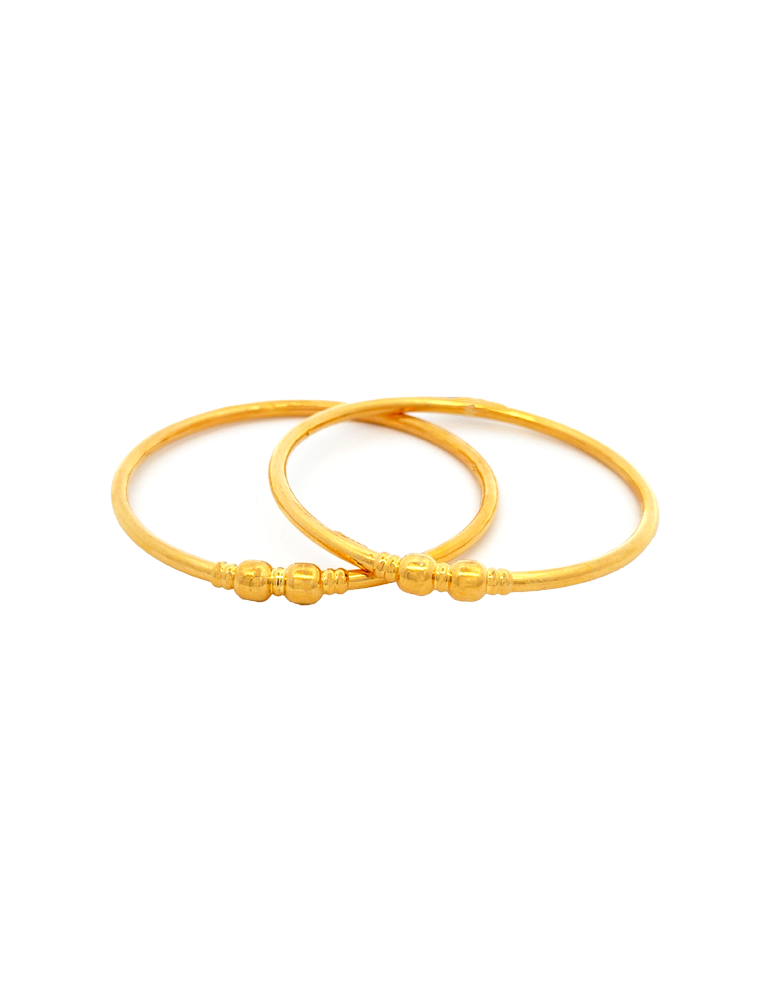 Gold Bangles 22kt  - Set of 2