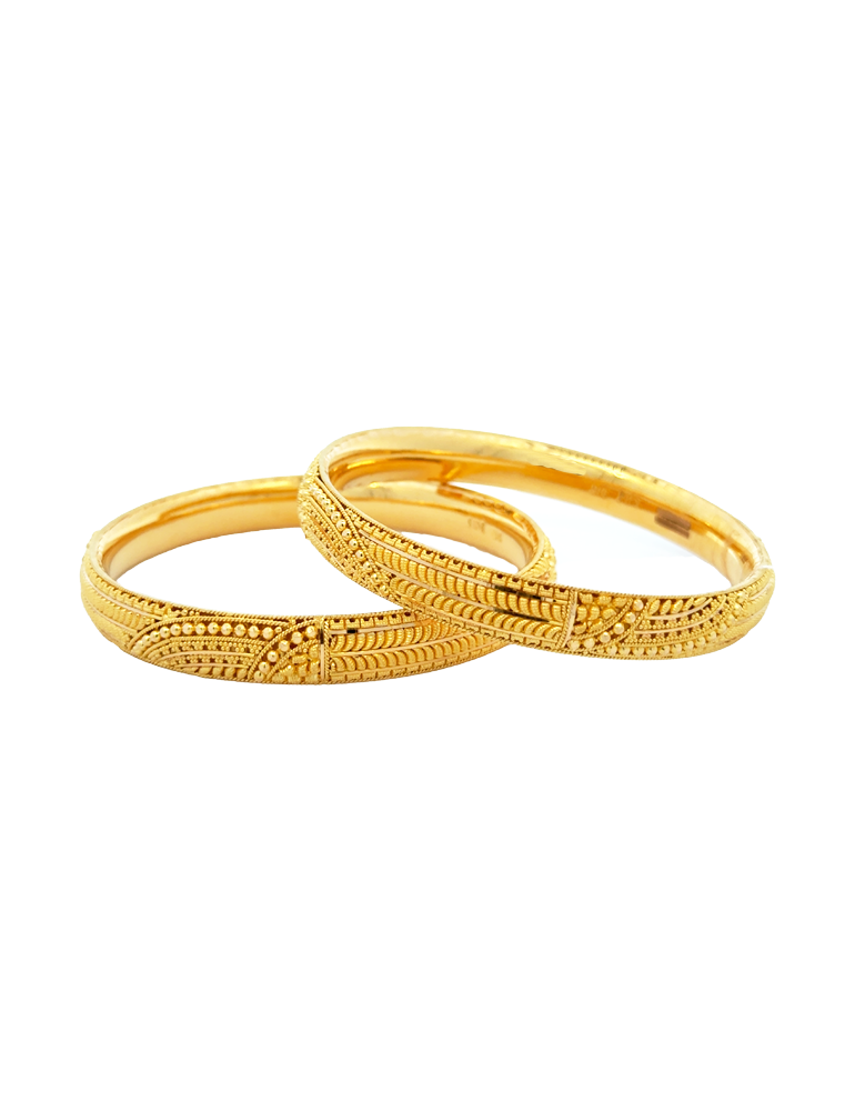 Gold  Bangles 22Kt- Set Of 6