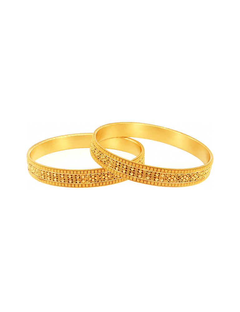 Mrinalini Artisan Gold Bangles 22kt  - Set of 6