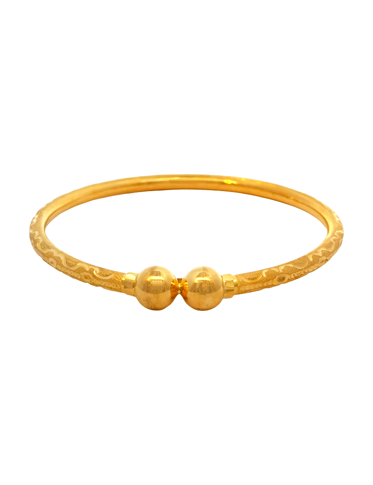 Matt Gold Bangles 22kt  - Set of 2