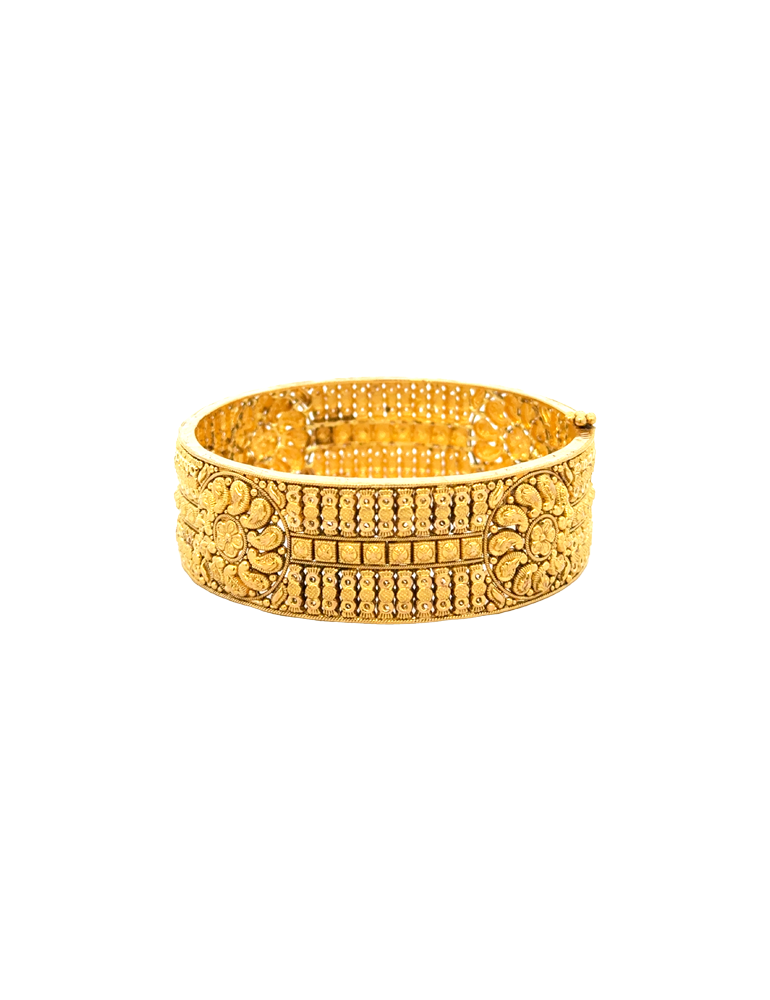 22 Kt Gold Antique Bangles - Set of 2