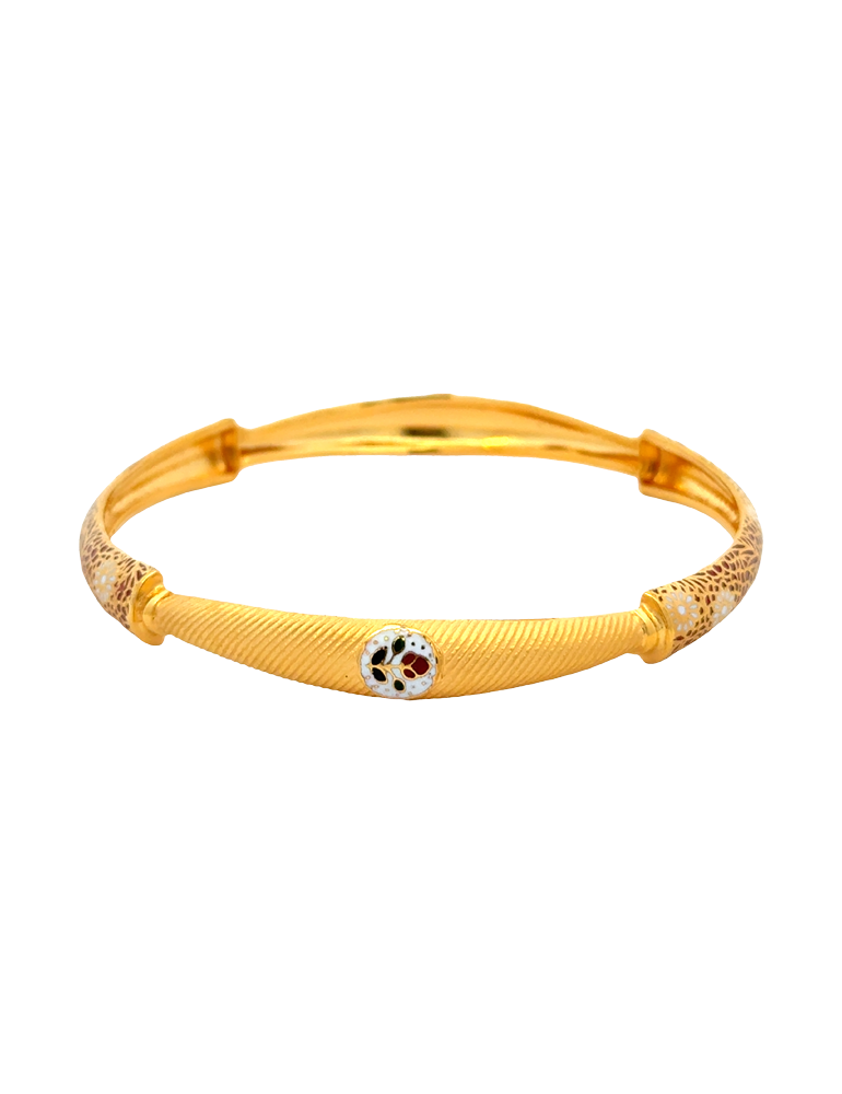 Gold Bangles 22kt  - Set of 2