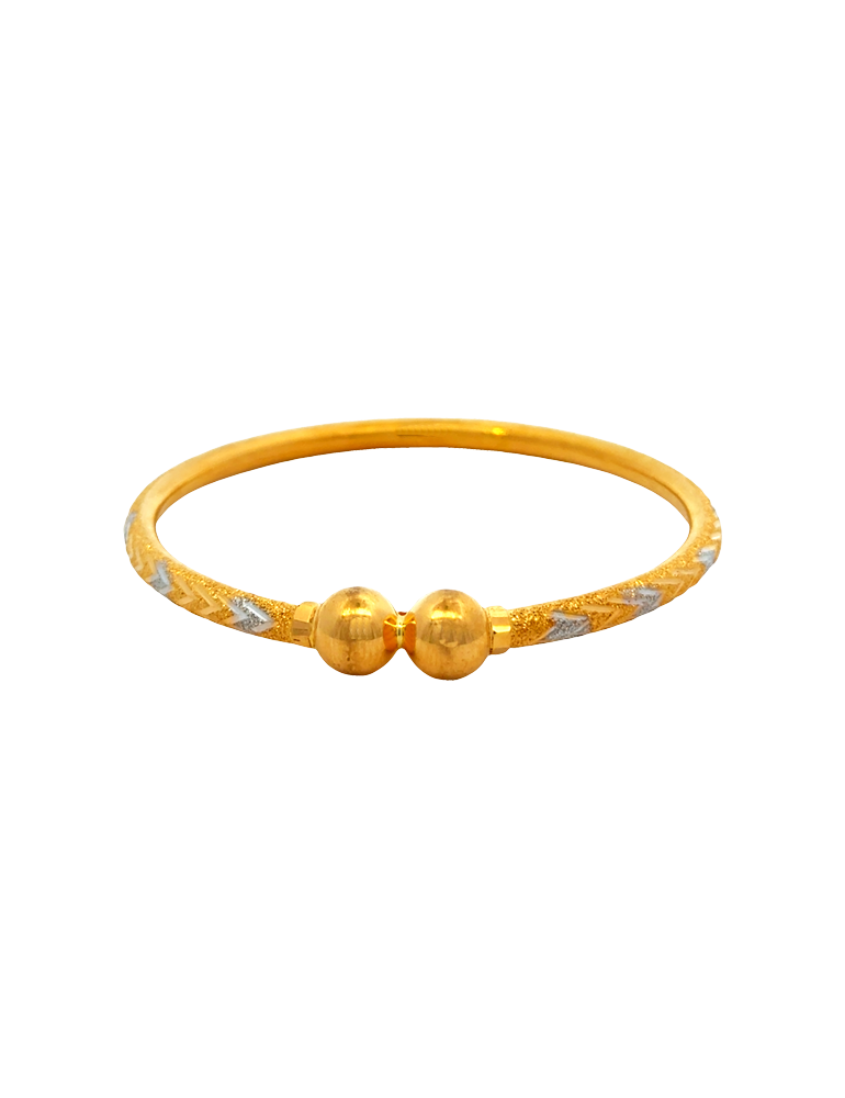 Gold Bangles 22kt  - Set of 2