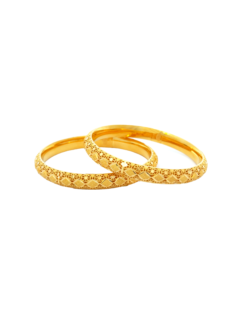 Gold  Bangles 22Kt- Set Of 6