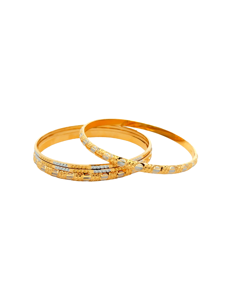 Gold Bangles 22kt  - Set of 10