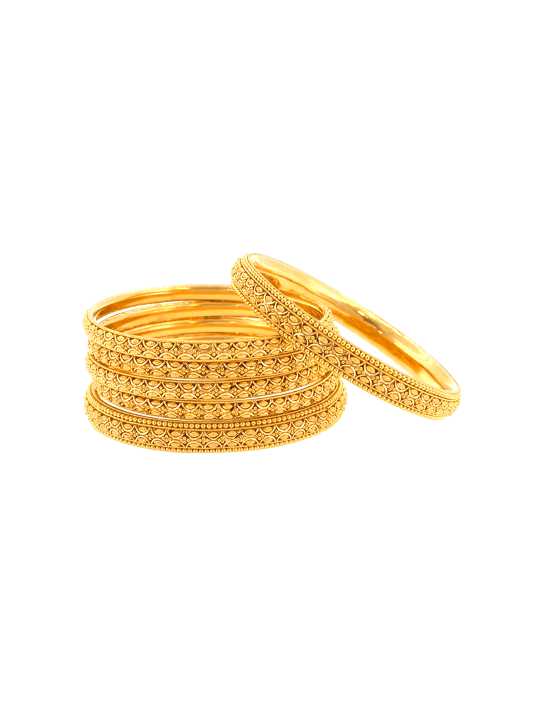 Kanchan Darbar Bangles 22kt  - Set of 6