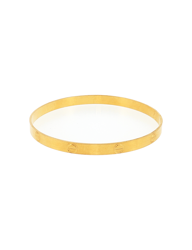 Solenne Minimal Gold Bangle 22kt  - Set of 2