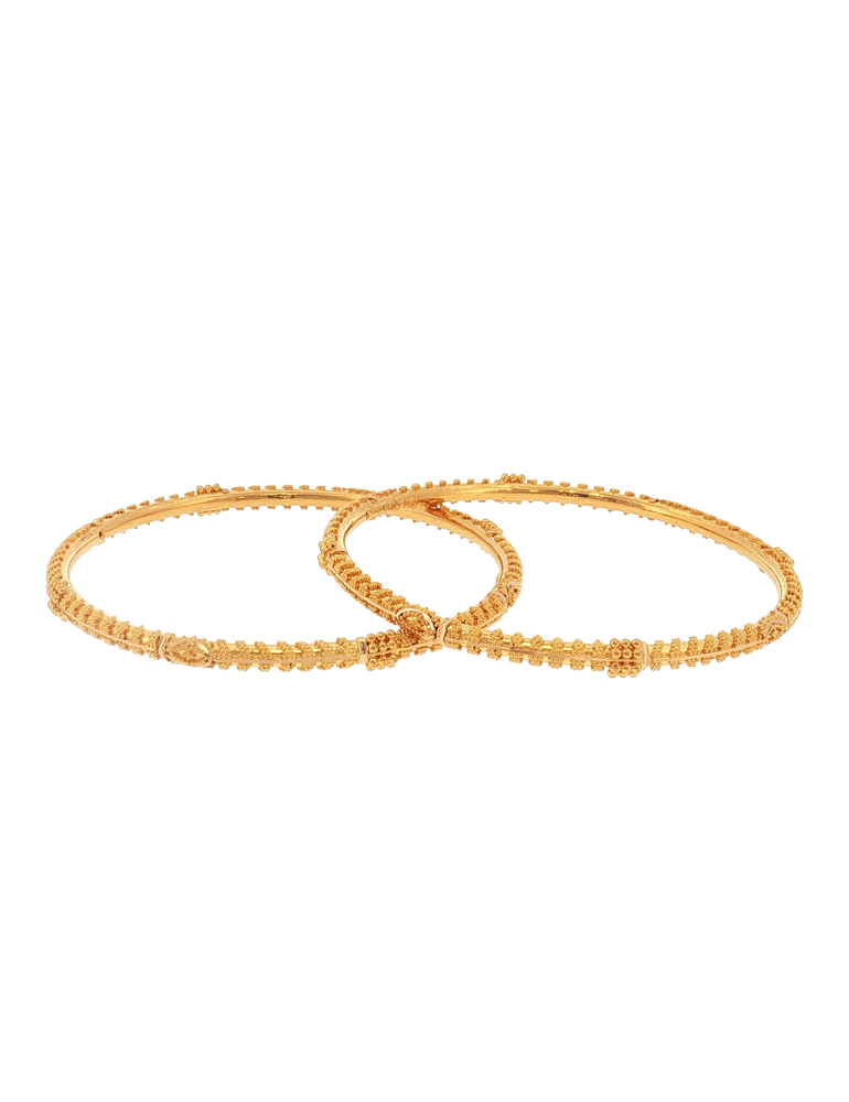 Tanirika Crafted Gold Bangles 22kt  - Set of 4