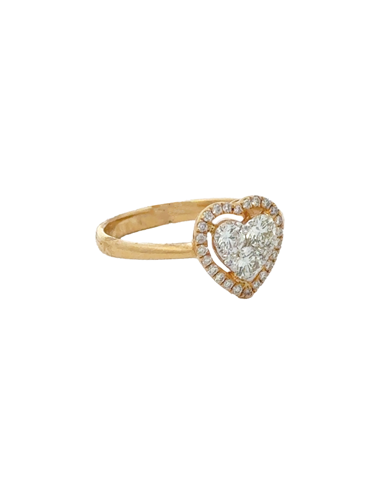 Diamond Yellow Gold Ring 18 karat
