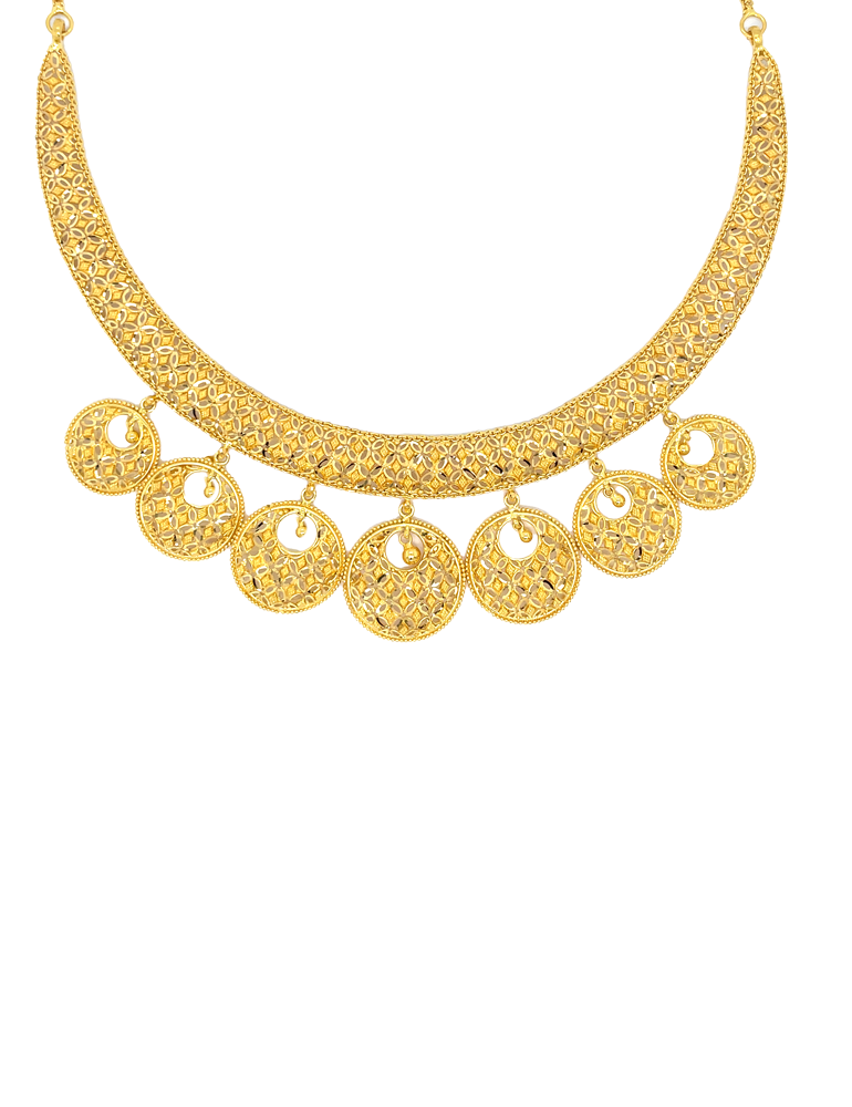 22 KT Yellow Gold Set With Earrings