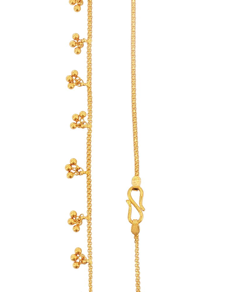 Kanak Jhilmil Gold Chain - 22 Karat