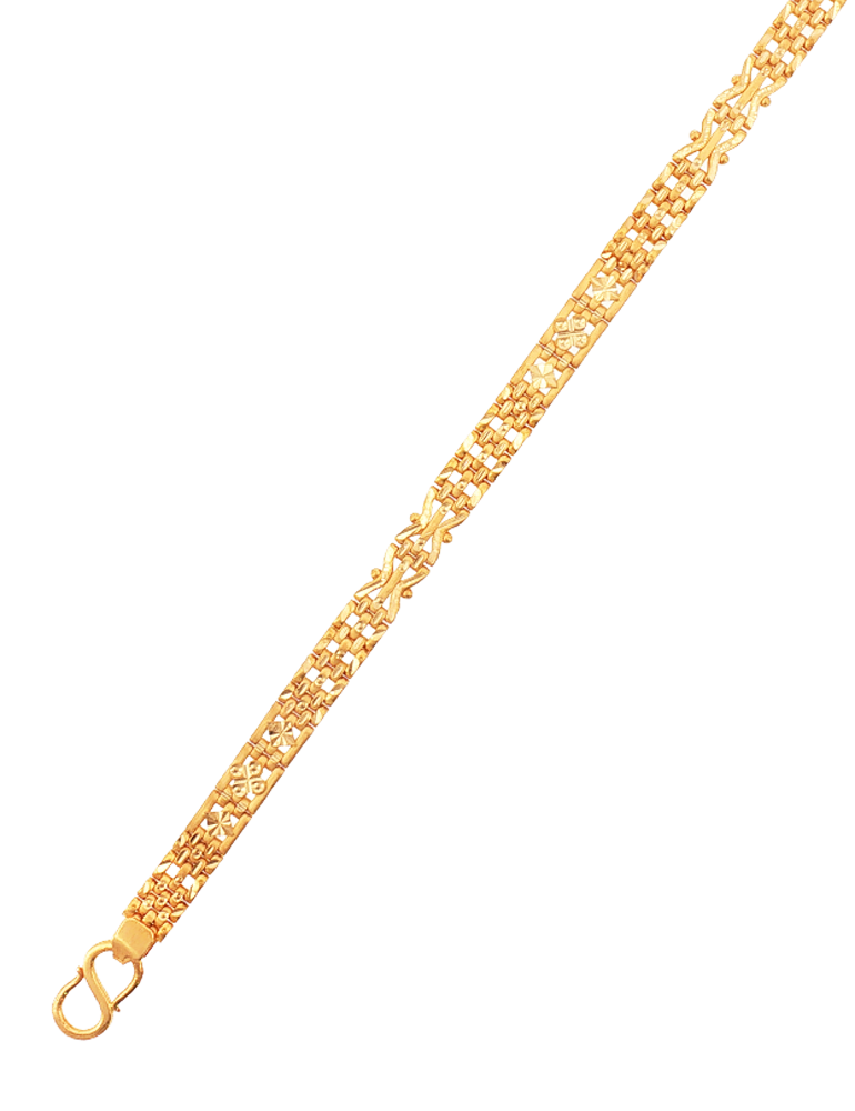 Veeransh Heritage Link Bracelet - 22 Karat