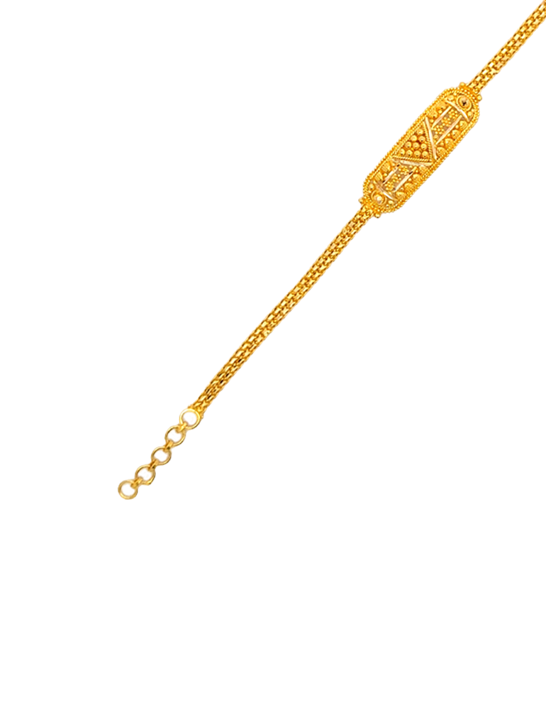 Gold Traditional Kid's Bracelet - 22 Karat