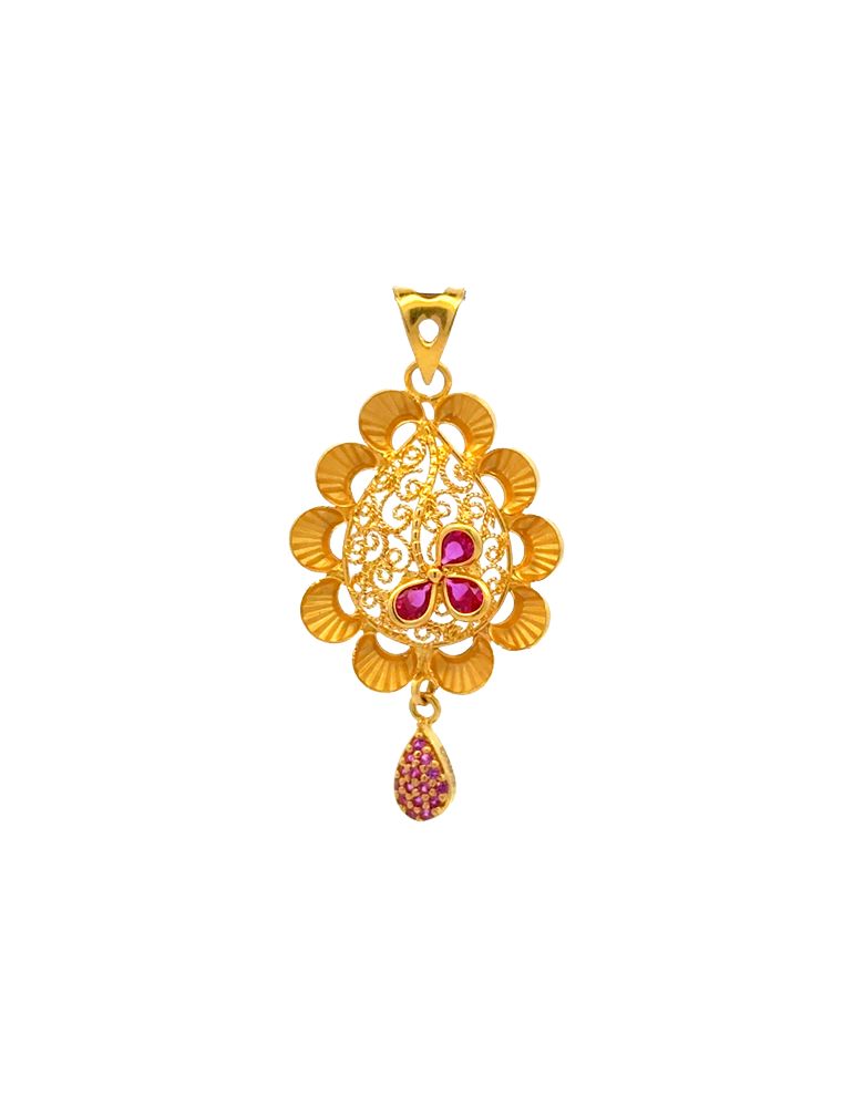 Gold Fancy Pendant - 22 Karat