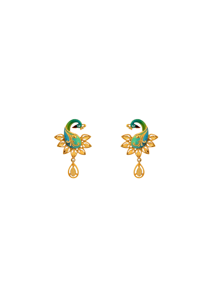 Shobha Mayura Necklace Set - 22 Kt