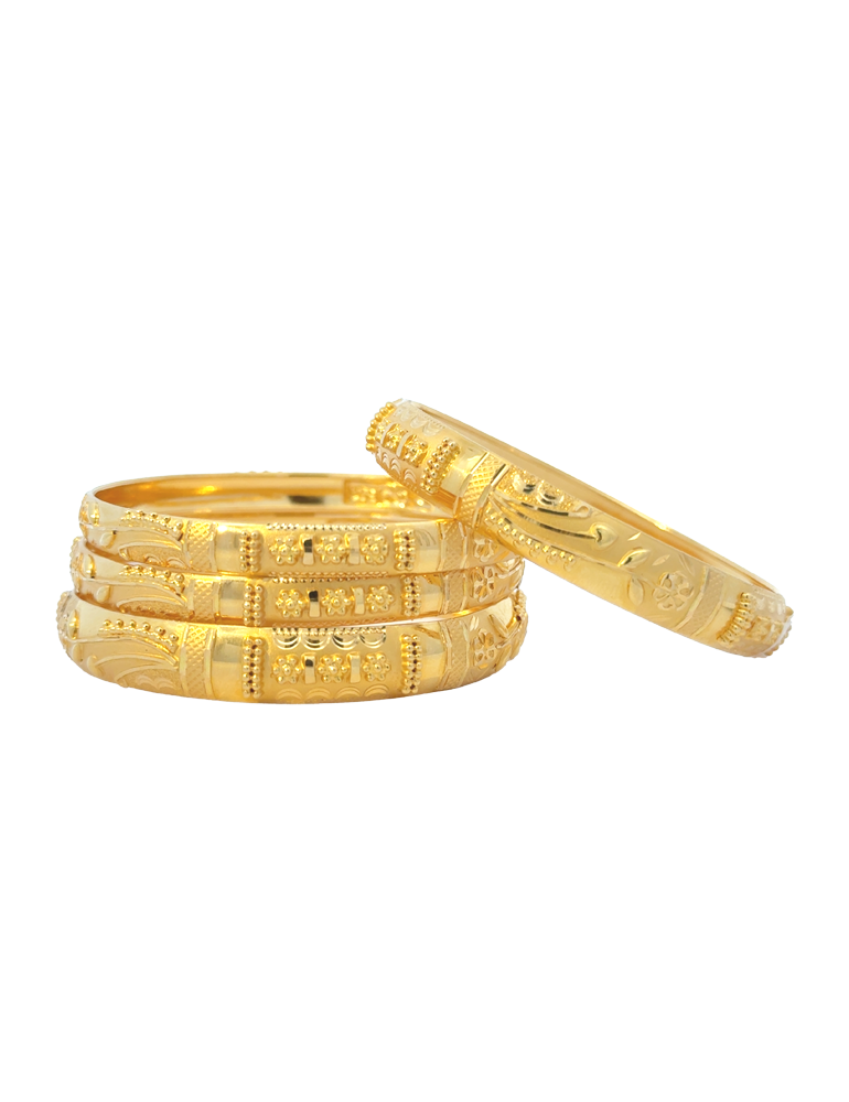 Gold Bangle 22 Karat - Set of 4