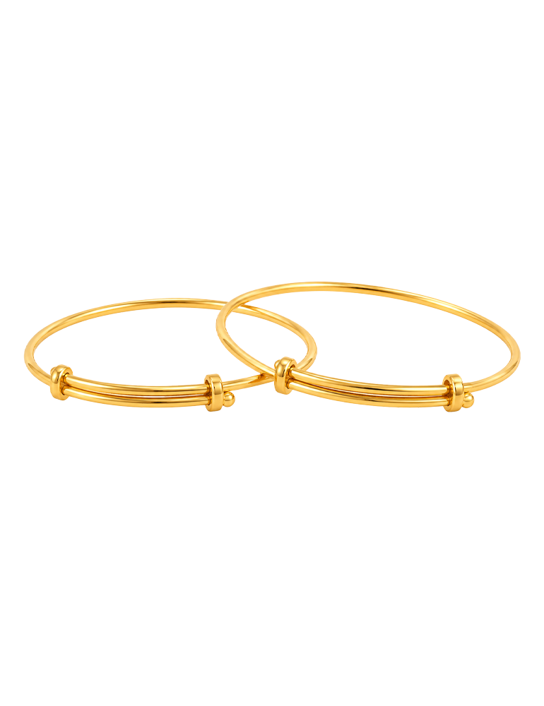 Bal Jyoti Gold Bangle Pair 22 KT