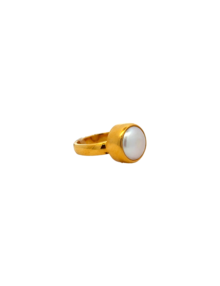 The Pearl Atelier Gold Ring In 22K