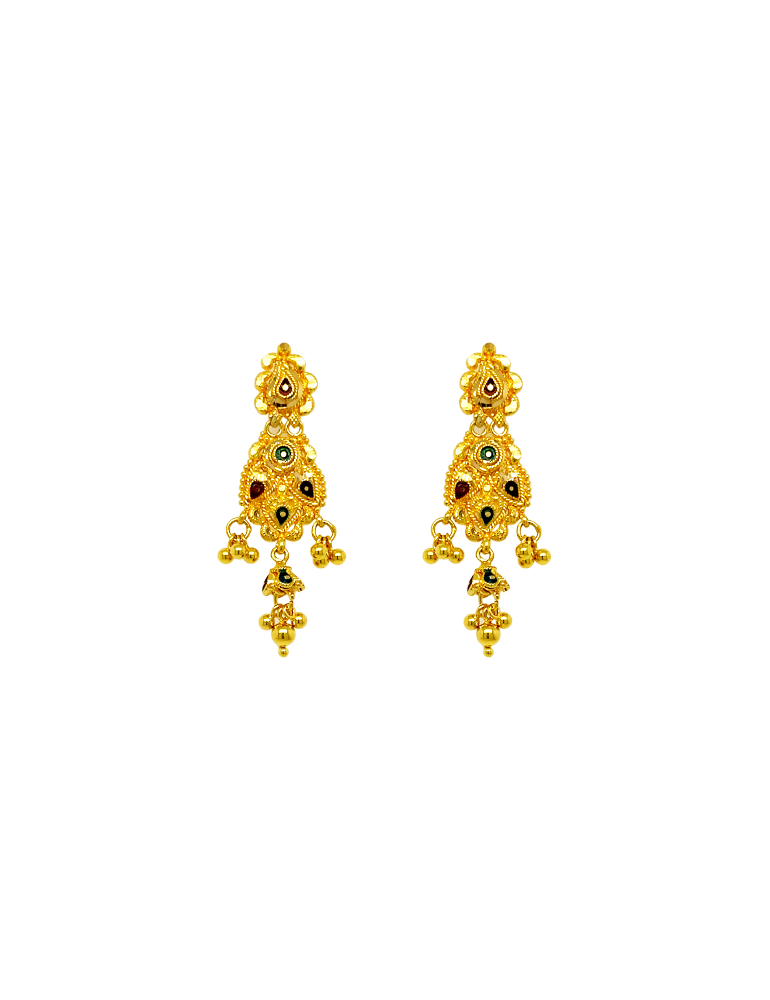22 KT Yellow Gold Set With Earrings