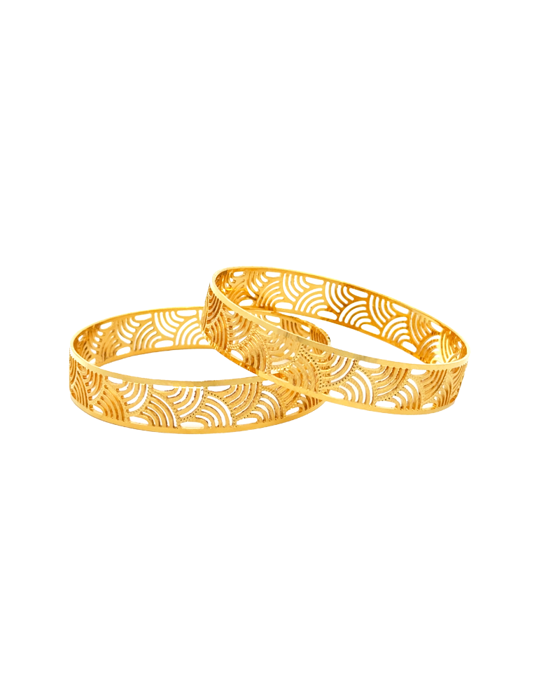 Arcwave Gold Bangles 22kt  - Set of 2