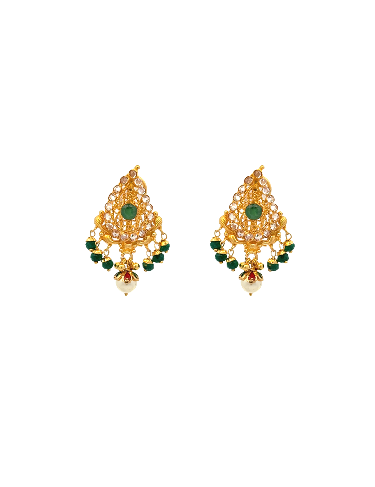 Gold Earrings - 22 Karat