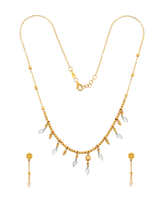Vanya Vine Necklace Set - 22 Karat