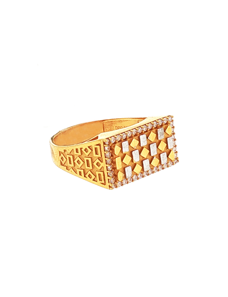Gold Men's Ring 22 Karat