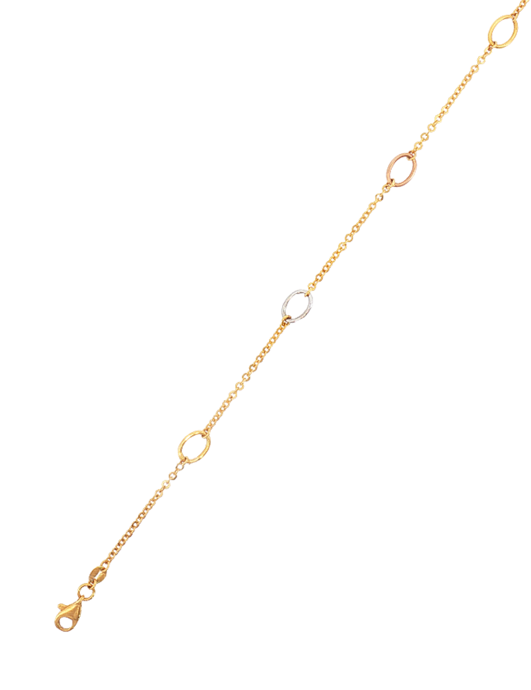 Delicate Motif 22K Gold Bracelet