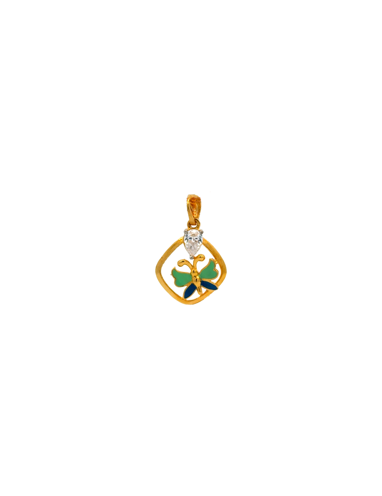 Gold Butterfly Pendant