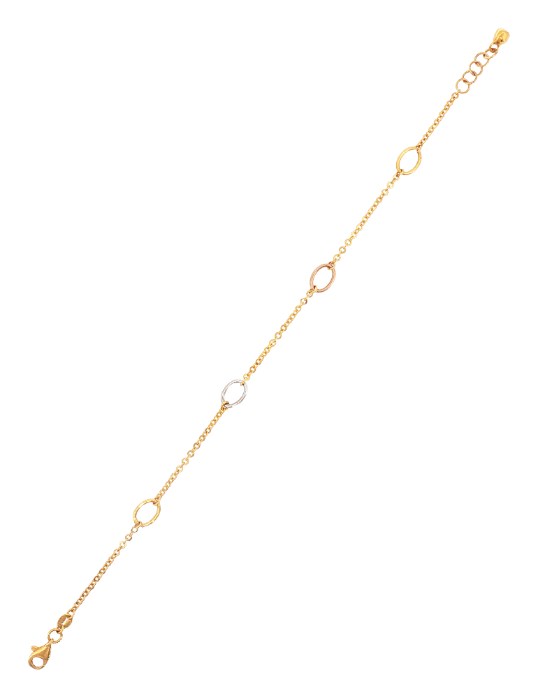 Delicate Motif 22K Gold Bracelet