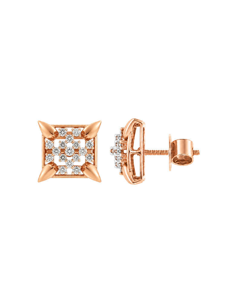 Maharani Petal Stud Earrings - 18 Karat