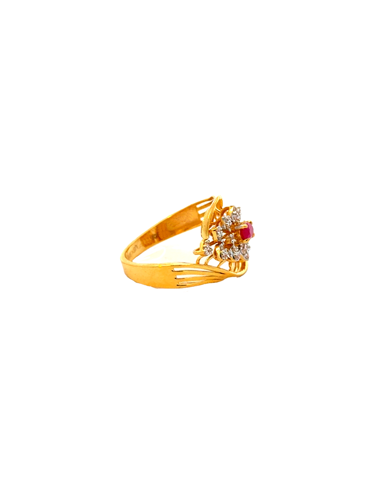 Gold Women's Ring - 22 Kt